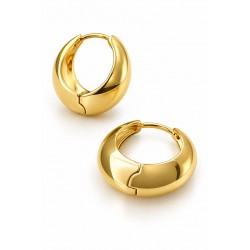 minimal oval halka küpe