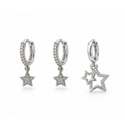 Stars shıne üçlü set küpe